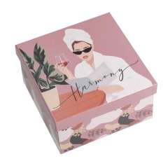 Коробка подарочная квадратная «Girl» 18 × 18 × 9.5 Подарочная упаковка купить по цене 428 руб.