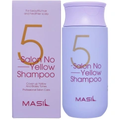 Тонирующий шампунь против желтизны для осветлённых волос Salon No Yellow Shampoo, 150 мл Masil (Корея) купить по цене 820 руб.