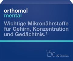 Orthomol - Комплекс "Ментал" 30 сдвоенных саше Orthomol (Германия) купить по цене 8 749 руб.