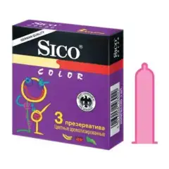 Презервативы  №3 color Sico (Германия) купить по цене 210 руб.