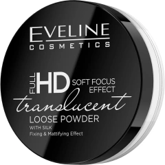 Транспарентная фиксирующая пудра Full Hd Mineral Loose Powder Translucent, 6 г Eveline Cosmetics (Польша) купить по цене 549 руб.