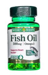Nature's Bounty - Рыбий жир 500 мг, Омега-3 60 капсул Nature's Bounty (США) купить по цене 1 052 руб.