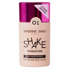 Тональный крем с натуральным блюр-эффектом Shake Foundation 01, 25 мл Vivienne Sabo (Франция) купить по цене 761 руб.