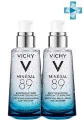 Комплект Ежедневный гель-сыворотка для кожи, подверженной внешним воздействиям Mineral 89, 2 шт х 50 Vichy (Франция) купить по цене 3 982 руб.