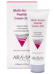 Aravia Professional Multi-Action Peptide Cream - Мульти-крем с пептидами и антиоксидантным комплексом для лица 50 мл Aravia Professional (Россия) купить по цене 920 руб.