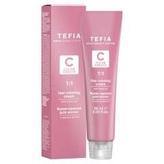 Tefia Color Creats - Крем-краска для волос с маслом монои 5.00 светлый брюнет интенсивный 60 мл Tefia (Италия) купить по цене 387 руб.
