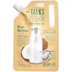 Кремовая маска-энерджайзер Mega Nutritious с экстрактами нони и кокоса, 10 г Missha (Корея) купить по цене 260 руб.