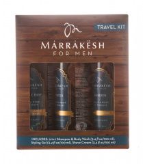 Marrakesh for Men Travel Kit - Набор для мужчин (шампунь 100 мл, крем для бритья 100 мл, гель для укладки 100 мл) Marrakesh (США) купить по цене 2 361 руб.
