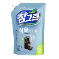 CJ Lion Chamgreen - Средство для мытья посуды, овощей и фруктов  Древесный уголь 1200 мл CJ Lion (Корея) купить по цене 497 руб.