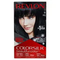 Набор для окрашивания волос в домашних условиях: крем-активатор + краситель + бальзам 10 Чёрный Revlon Professional (Испания) купить по цене 459 руб.