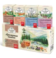 Алтэя Травяные чаи - Подарочный набор травяных чаев "Ароматы тайги" 4 х 50 г Алтэя (россия) купить по цене 692 руб.
