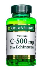 Nature's Bounty - Витамин С 500 мг плюс Эхинацея 100 таблеток Nature's Bounty (США) купить по цене 1 357 руб.