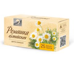 Алтэя Травяные чаи - Травяной чай "Ромашка" 25 фильтр-пакетов х 1,2 г Алтэя (Россия) купить по цене 130 руб.