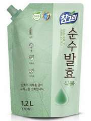 CJ Lion Chamgreen Pure Fermentation - Средство для мытья посуды, овощей и фруктов Горные травы 1200 мл CJ Lion (Корея) купить по цене 425 руб.