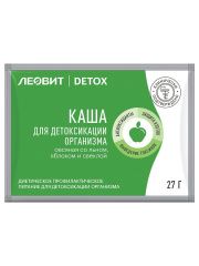 Леовит Detox - Каша для детоксикации организма овсяная со льном, яблоком и свеклой 27 гр Леовит (Россия) купить по цене 54 руб.