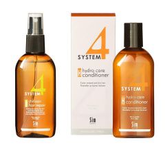 Sim Sensitive System 4 - Набор для интенсивного восстановления волос (спрей R 200 мл, бальзам H 215 мл) Sim Sensitive (Финляндия) купить по цене 3 156 руб.