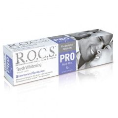 R.O.C.S. PRO - Зубная паста "Деликатное отбеливание" Свежая мята 135 гр R.O.C.S. (Россия) купить по цене 651 руб.