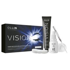 Ollin Professional Vision - Набор для окрашивания бровей и ресниц (Иссиня-черный)  Ollin Professional (Россия) купить по цене 423 руб.