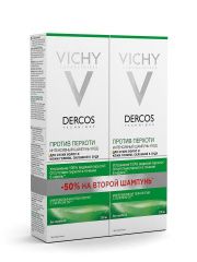 Vichy Dercos - Интенсивный шампунь-уход против перхоти для сухих волос 2 х 200 мл Vichy (Франция) купить по цене 1 532 руб.