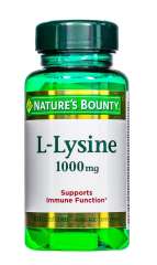 Nature's Bounty - L- Лизин 1000 мг таблетки 60 шт Nature's Bounty (США) купить по цене 959 руб.