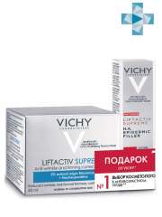Vichy Liftactiv - Набор (Крем для упругости для нормальной и комбинированной кожи 50 мл, Гиалуроновая сыворотка-филлер 10 мл) Vichy (Франция) купить по цене 2 856 руб.
