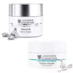Набор Anti-age: концентрат с гиалуроновой кислотой 10 шт + капсулы с ретинолом 10 шт Janssen Cosmetics (Германия) купить по цене 7 665 руб.
