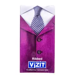 Презервативы ребристые, 12 шт Vizit (Россия) купить по цене 478 руб.