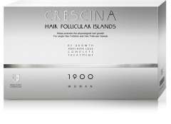Crescina Follicular Islands 1900 - Комплекс для женщин (Лосьон для стимуляции роста волос для женщин 10*3,5 мл + Лосьон против выпадения волос 10*3,5 мл) Crescina (Швейцария) купить по цене 15 800 руб.