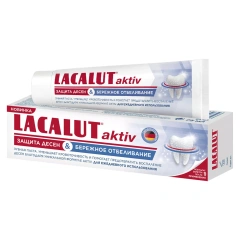 Зубная паста "Защита десен и бережное отбеливание", 75 мл Lacalut (Германия) купить по цене 447 руб.