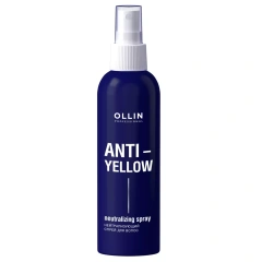 Нейтрализующий спрей для волос Anti-Yellow Neutralizing Spray, 150 мл Ollin Professional (Россия) купить по цене 298 руб.