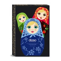Подарочный набор масок для лица, шеи и век "Три красотки" 3 шт Dizao (Китай) купить по цене 392 руб.