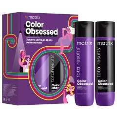 Набор Color Obsessed для защиты цвета волос: шампунь 300 мл + кондиционер 300 мл Matrix (США) купить по цене 1 474 руб.