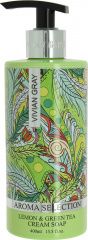 Vivian Gray & Vivanel Aroma Selection Cream Soap Lemongrass & Green Tea - Крем-мыло "Лемонграс  и зеленый чай" 400 мл Vivian Gray & Vivanel (Германия) купить по цене 784 руб.
