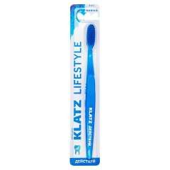 Klatz Lifestyle - Щетка зубная для взрослых cредняя, цвет Синий Klatz (Россия) купить по цене 226 руб.