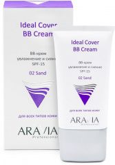 Aravia Professional Ideal Cover BB-Cream Sand 02 - BB-крем увлажняющий SPF-15 50 мл Aravia Professional (Россия) купить по цене 1 088 руб.