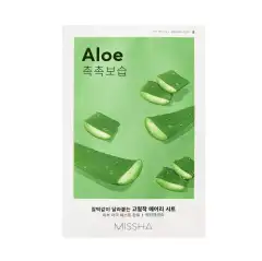 Тканевая маска для лица Airy Fit Sheet Mask Aloe Missha (Корея) купить по цене 180 руб.
