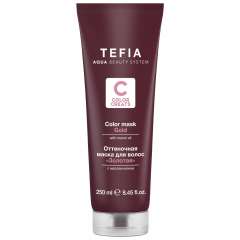 Tefia Color Creats - Оттеночная маска для волос с маслом монои Золотая 250 мл Tefia (Италия) купить по цене 711 руб.