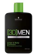 Schwarzkopf Professional [3D]Mension Hair  and  Body Shampoo - Шампунь для волос и тела 250 мл Schwarzkopf Professional (Германия) купить по цене 942 руб.