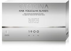 Crescina Follicular Islands 1900 - Комплекс для мужчин (лосьон для стимуляции роста волос 10*3,5 мл, лосьон против выпадения волос 10*3,5 мл) Crescina (Швейцария) купить по цене 20 926 руб.