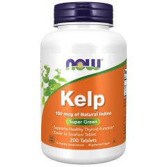 Комплекс Kelp для здоровья щитовидной железы 150 мкг, 200 таблеток х 870 мг Now Foods (США) купить по цене 3 047 руб.