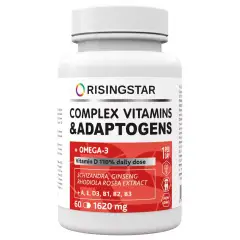 Комплекс витаминов и адаптогенов с омега-3 для мозга и энергии 1620 мг, 60 капсул Risingstar (Россия) купить по цене 1 308 руб.