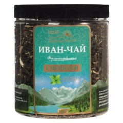 Иван-чай ферментированный с мелиссой, 100 г Предгорья Белухи (Россия) купить по цене 310 руб.