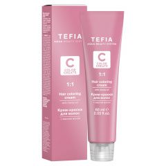 Tefia Color Creats - Крем-краска для волос с маслом монои Т 9.23  тонер сахара 60 мл Tefia (Италия) купить по цене 387 руб.