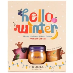 Подарочный набор Hello Winter: бальзам для губ, 10 г + кремы для рук с малиной и кокосом, 2 х 30 г Frudia (Корея) купить по цене 1 260 руб.