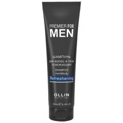Ollin Professional Premier For Men Shampoo Hair&Body Refreshening - Шампунь для волос и тела освежающий 250 мл Ollin Professional (Россия) купить по цене 400 руб.