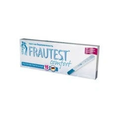Frautest - Тест для определения беременности Frautest comfort в кассете-держателе с колпачком Frautest (Германия) купить по цене 270 руб.