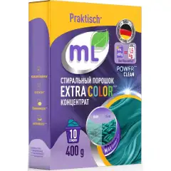 Стиральный порошок-концентрат для цветного белья Extra Color, 400 г Meine Liebe (Германия) купить по цене 200 руб.