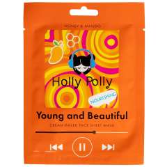 Holly Polly Music Collection Young and Beautiful - Тканевая маска для лица на кремовой основе с Медом и Манго (Питающая) 22 гр Holly Polly (Россия) купить по цене 120 руб.