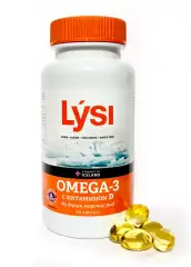 Омега-3 с витамином Д, 60 капсул Lysi (Исландия) купить по цене 1 149 руб.