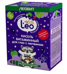 Леовит Leo Kids - Кисель витаминный для глаз с лютеином для детей 5*12 гр Леовит (Россия) купить по цене 297 руб.